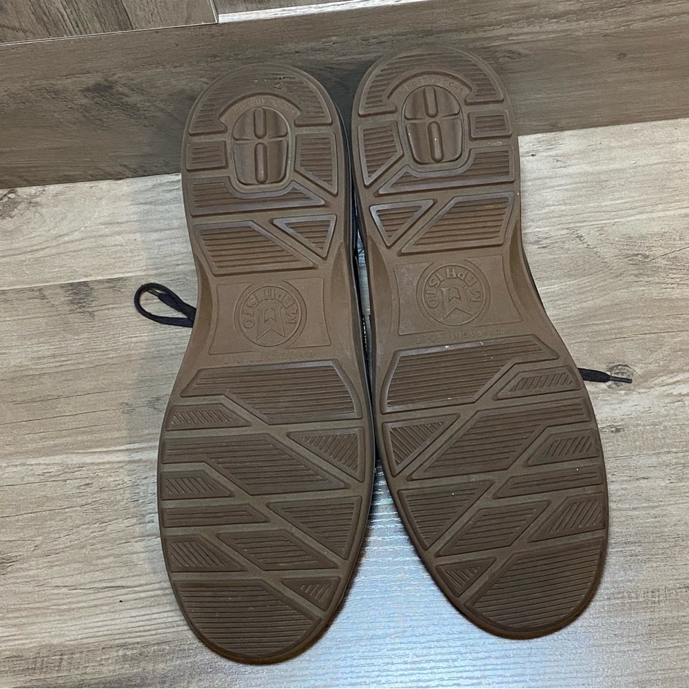 Mephisto Douk Hydroprotect Moc Toe Derby Leather Men's Shoe Sz 11.5 Ecco Insoles - Picture 12 of 13